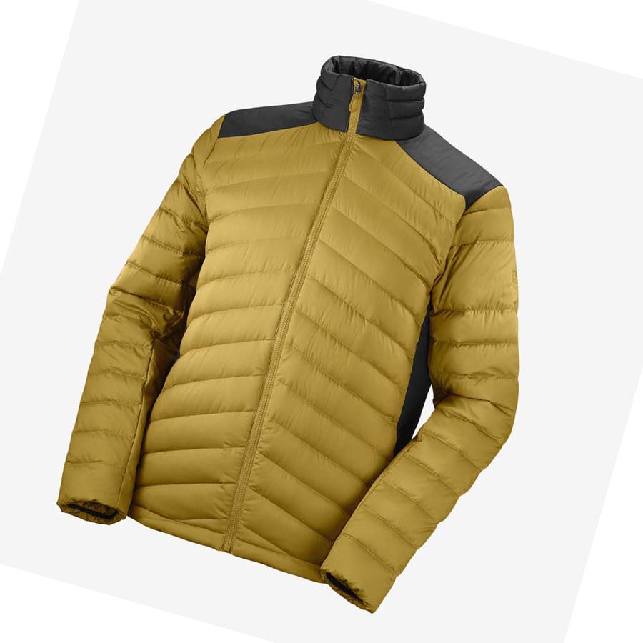 Salomon ESSENTIAL XWARM DOWN INSULATED Kabát Férfi Sárga | HU 2317XYU